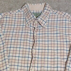 Cooper Jones Long sleeve button front shirt Tartan Plaid Size XL